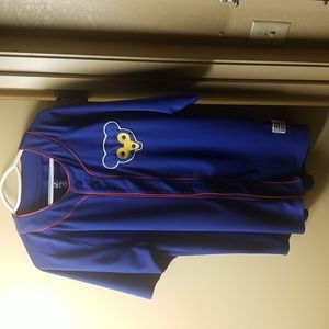 XL chicago cubs button up shirt blue